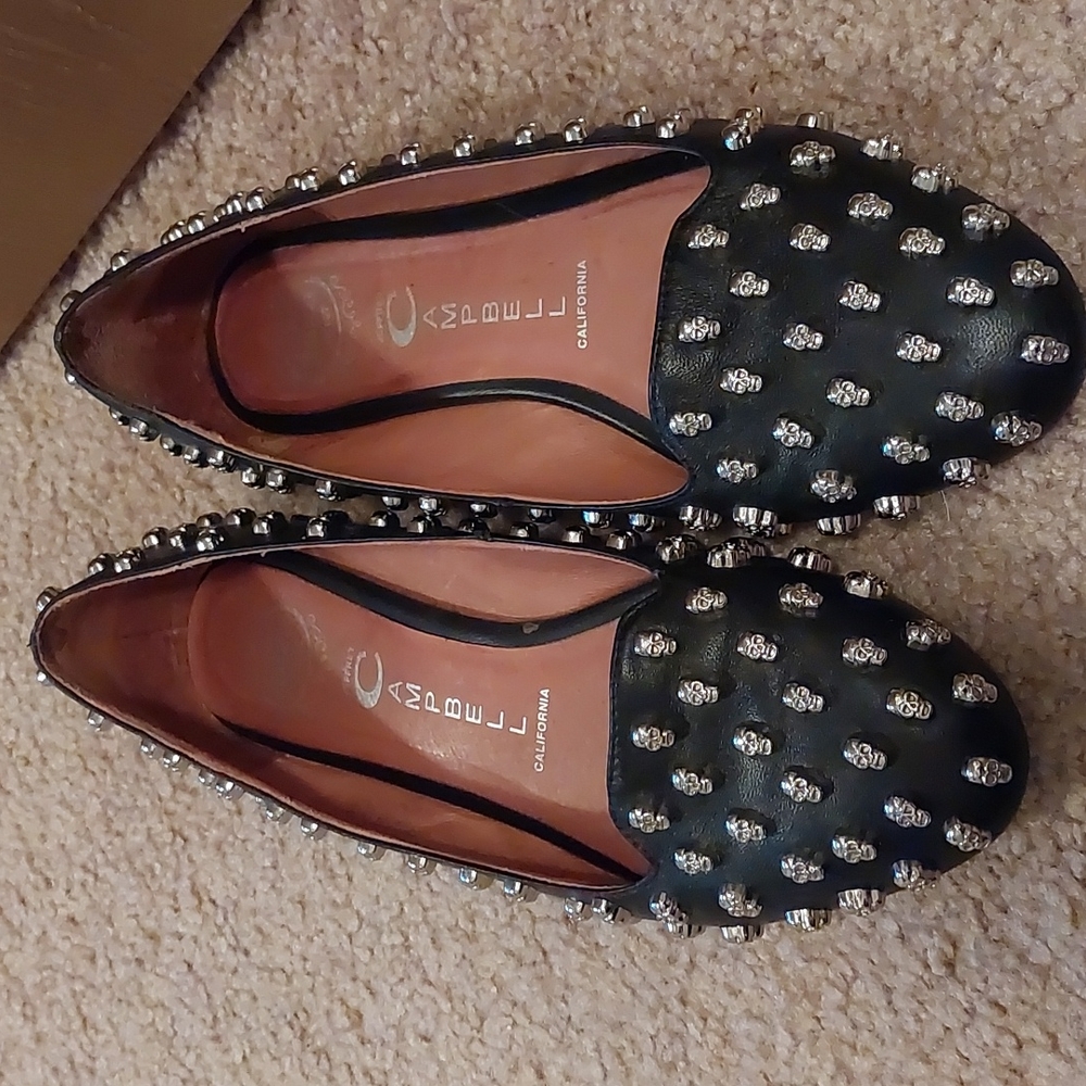 Jeffrey Campbell skulltini flats